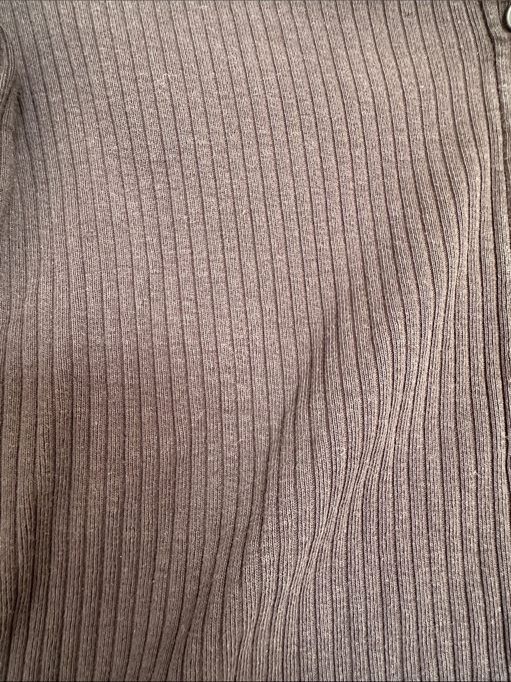 Levi's Black Ribbed Button-Up Long Sleeve Top - Picture 5 of 6